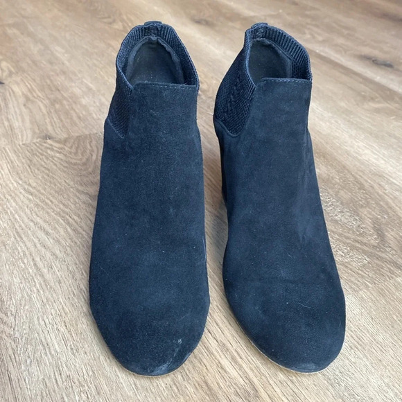 Eileen Fisher Marcy Suede Bootie with Stretch Knit size 6 - Picture 5 of 16